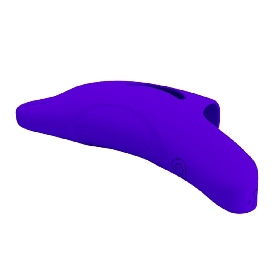 PRETTY LOVE - POTENTE STIMOLATORE DELLE DITA DELPHINI BLU SCURO
